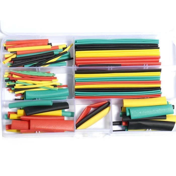 800 X Gaine Thermorétractable En Boîte Isolé Gainé Protection Câble - Foto 4