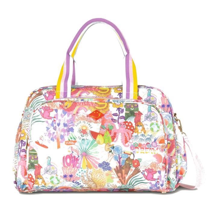 Sac cadeau Bloomy Baby réutilisable en lin - Blanc cassé