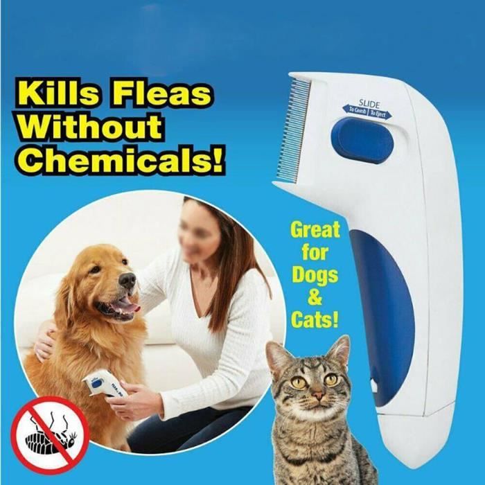 électrique Peigne à Puce Nettoyeur De Cheveux Grabber Pour Chien Chat Annimaux Portable