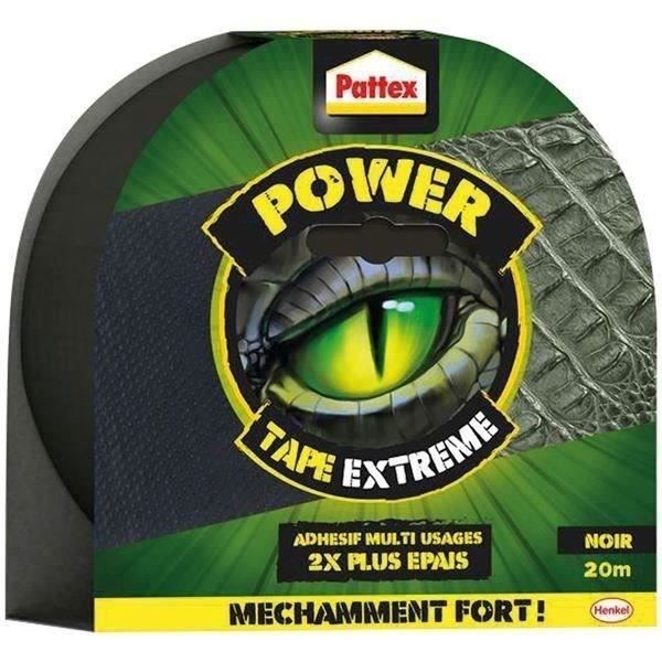 PATTEX Power tape - 20 m - Extrême noir