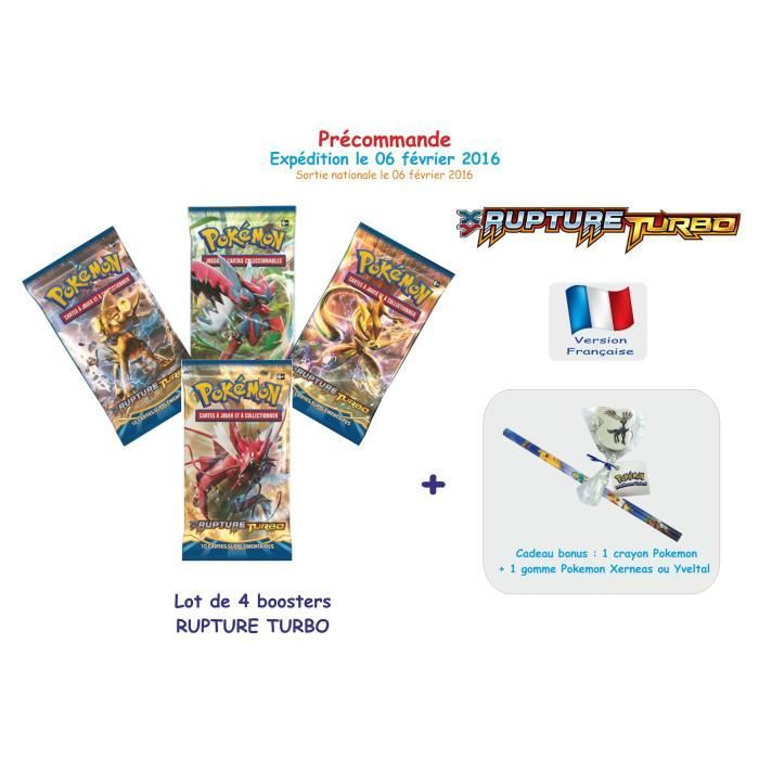 Titan Cards Lot de 4 boosters Pokémon TCG écarlate et violet Chaque lot