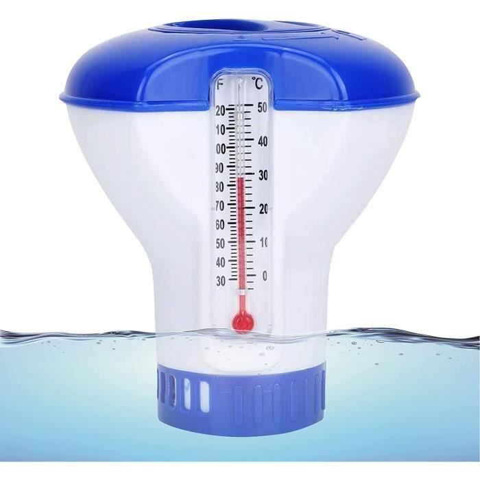 Diffuseur Chlore Piscine avec ThermomètreFlotteur Piscine ChloreDiffuseur Piscine Chlore FlottantDis