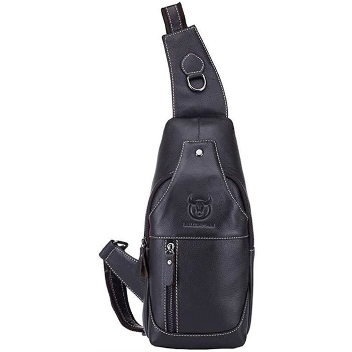 Sacs d'épaule Homme Sac Bandoulière Rétro Vintage Besace pour Voyage Loisir Bureau Quotidien Ecole