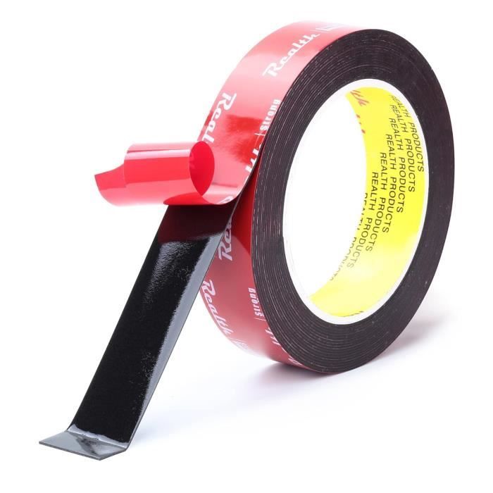 Crafans Ruban Velours Double Face Noir 11m X 25mm - Pour Création Noeuds, Emballage Cadeaux