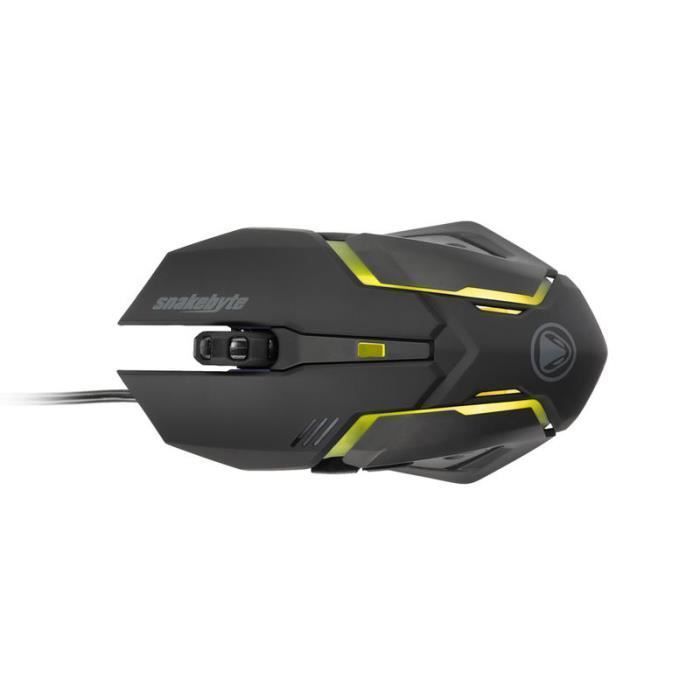 Souris - Snakebyte - SB909672 - Droitier - Optique - 2400 DPI - 2000 ips