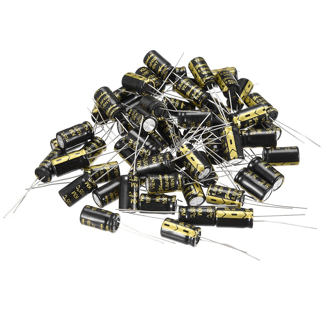 80 Condensateurs électrolytiques Aluminium 3.3uF 400V - Sourcing Map - ESR Bas, 105°C, 8x12mm