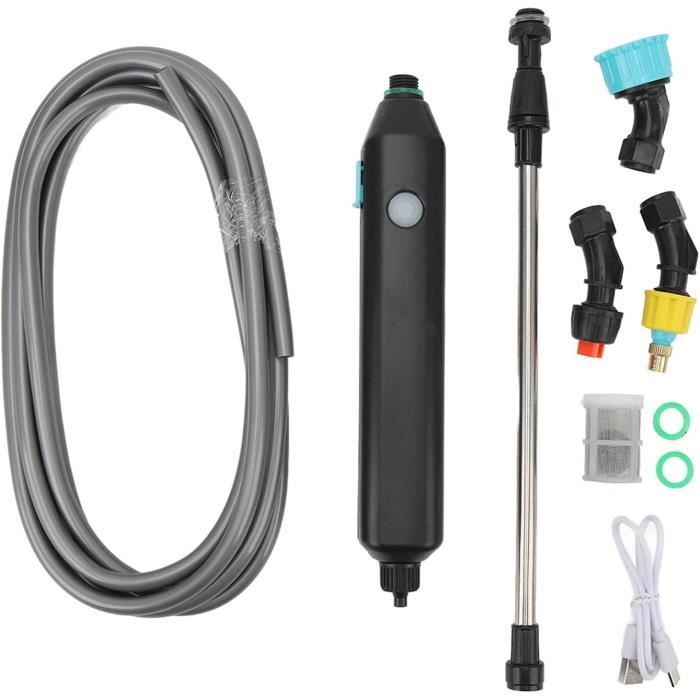 Pulvérisateur électrique Rechargeable Pour Jardin - 5m Tuyau + 3 Buses + Lance Télescopique - Arrosage Et Traitement Facile - 8