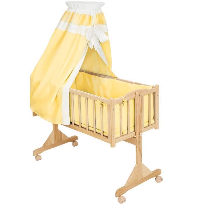 Berceau Bebe Complet Lit Bebe 9 Accessoires Insert Parure De Lit Ciel Bois 100 Cm X 50 Cm X 137 Cm Jaune Tectake New Cdiscount Puericulture Eveil Bebe Berceau Bebe Complet Lit Bebe 9 Accessoires Insert Parure De Lit Ciel Bois 100 Cm X 50 Cm X 137 Cm Jaune Tectake New Cdiscount Puericulture Eveil Bebe