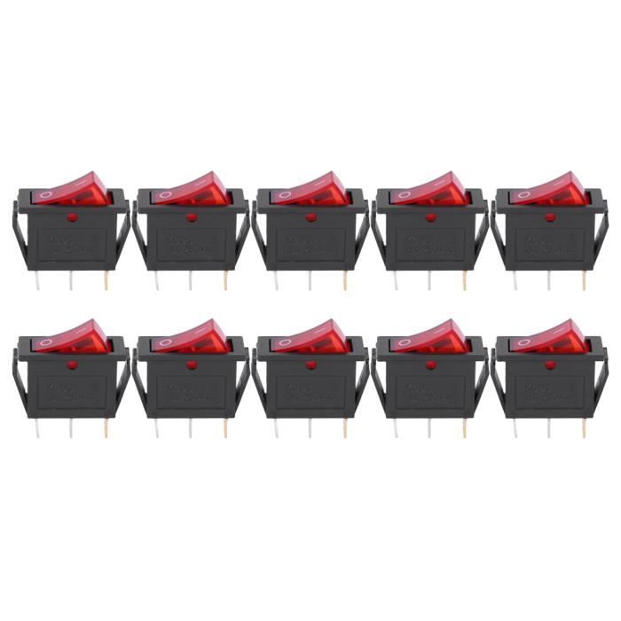 Lot De 4 Micro-interrupteurs à Bascule - Interrupteur 3 Positions Marche/Arrêt - Pour Appareils électroménagers, Audio, électronique