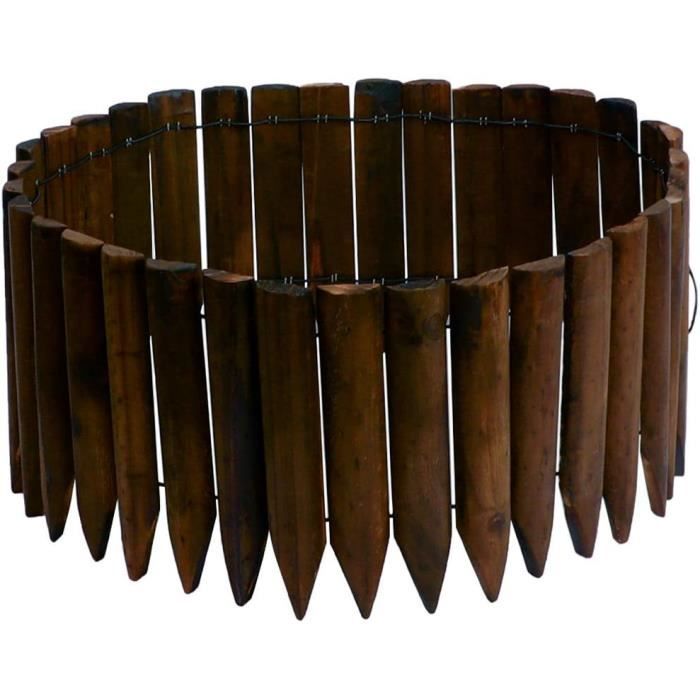 Bordure De Jardin Flexible 10 M X 15 Cm – Noir, Pour Pelouse, Allées, Parterres