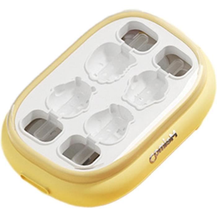 Moules à Glace Avec Bâtons - Silicone Alimentaire - 8 Compartiments - Rose