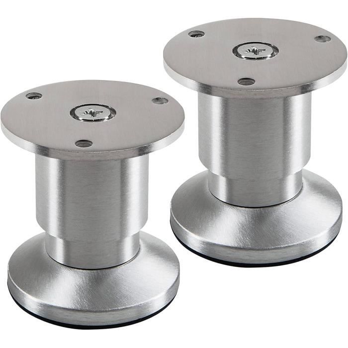 Pieds De Canapé Imex El Zorro En Métal - Hauteur 27 Cm, Diamètre 5 Cm - Lot De 4 - Design Moderne Et Sobre