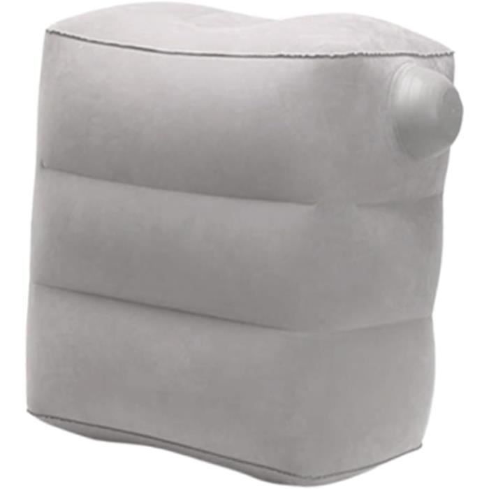 Repose-Pieds Gonflable De Voyage Réglable 3 Hauteurs – Coussin Avion Enfant Voiture Train Ultra Confortable