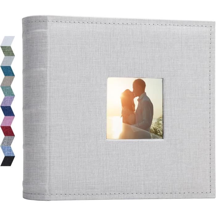 potricher Album photo pour 1000 photos de 10 x 15 cm, couverture en lin, livre photo pour famille, anniversaire de mariage, vacances, bébé, (blanc, 1000 poches potricher Album photo pour 1000 photos de 10 x 15 cm, couverture en lin, livre photo pour famille, anniversaire de mariage, vacances, bébé, (blanc, 1000 poches