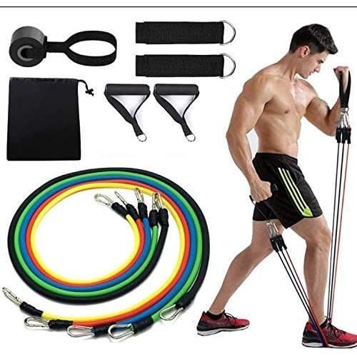 Set De 3 Bandes élastiques De Fitness - Élastomère TPE, Poignées En Mousse, Bouchons Osseux - Pour Musculation, Yoga, Rééducation, Entraînement à Domicile