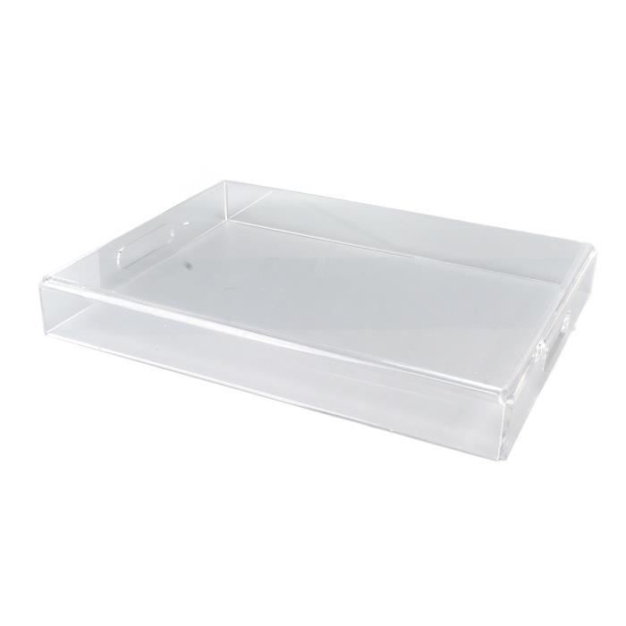 2 Plateaux En Acrylique Transparent Pour Salle De Bain Ou Cuisine - 24x13.5x4 Cm - Rangement Pour Savon, Cosmétiques, Accessoires - 9