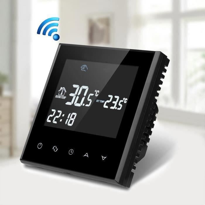 Thermostat Numérique AC 220V Pour Climatisation Centrale – Écran LCD, Réglage Manuel – Matériau Ignifuge PC/ABS - 8