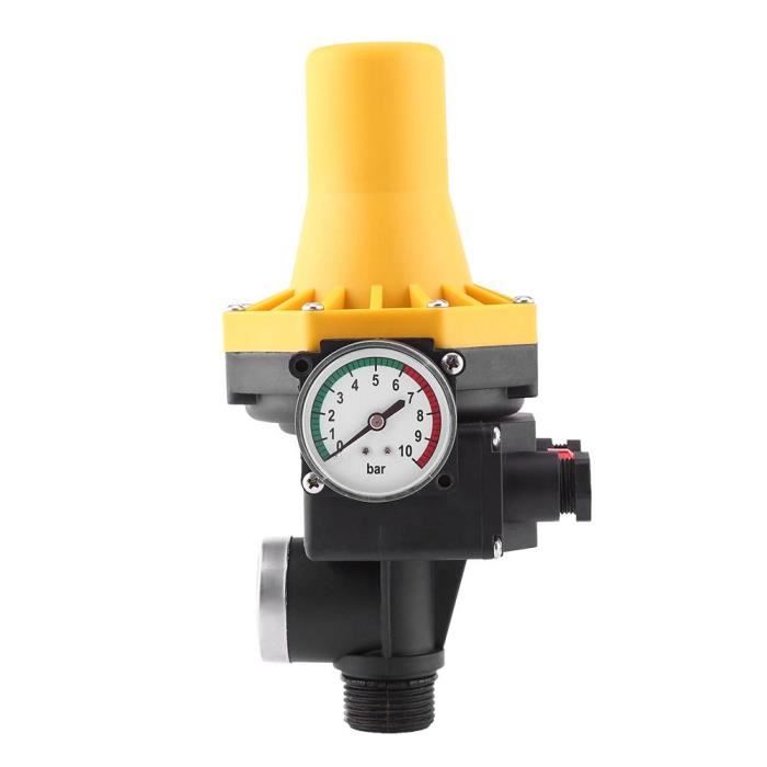 Contrôleur De Pompe à Eau Automatique Commutateur De Commande électrique 220v Réglage De Pression Jaune Yys