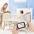 BabyPhone Ecoute bébé 3.5 pouces Vidéo Sans Fil Multifonctions  LCD de 3.5 pouces Babyphone Caméra ZR303RX-1