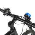 HURRISE Klaxon de vélo Multifonction 4 sons vélo klaxon électronique vélo anti-pluie feu arrière sirène d'avertissement-1