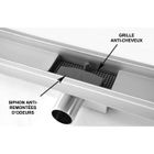 Caniveau De Douche Italienne 90 Cm En Acier Inoxydable Bulles