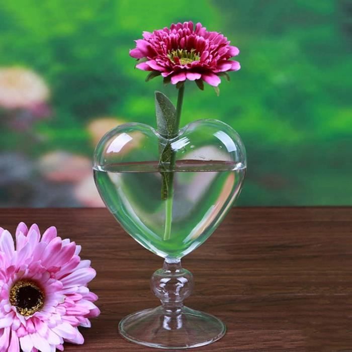 1pc Vase En Verre Fixé Mur Boule Coeur Hexagone Fleur Cône - Temu Canada