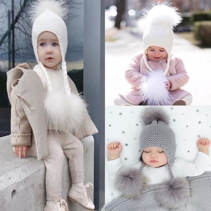 Bonnet pompon online bebe