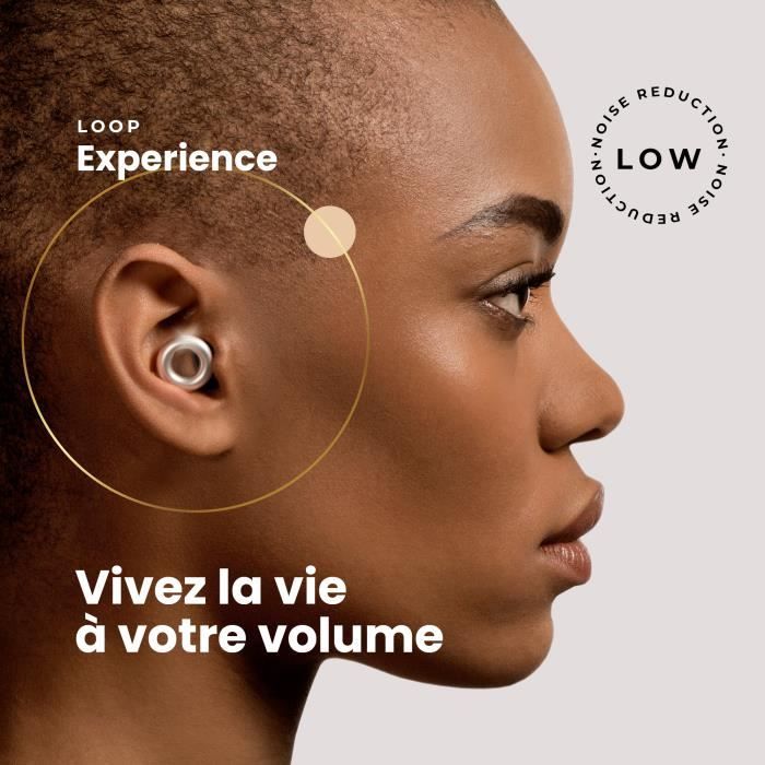 Loop Experience - Bouchons d'Oreille Antibruit pour la sensibilité au  bruit, la concentration, la musique et la moto - 18dB - Argent - Cdiscount  Santé - Mieux vivre