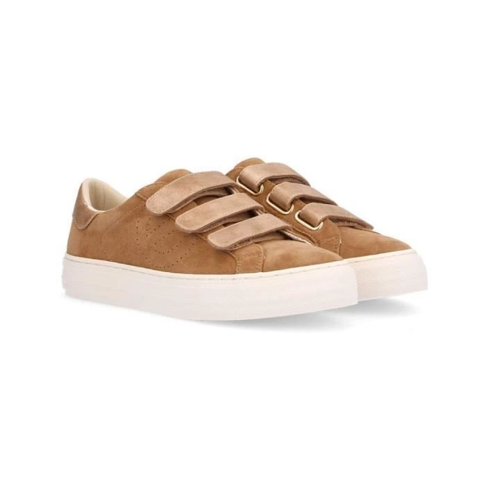 Baskets NO NAME ARCADE STRAPS Talon plat Scratch Marron