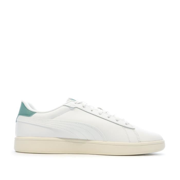 Baskets Blanches Femme Puma Smash 3.0 Blanc Cdiscount Chaussures