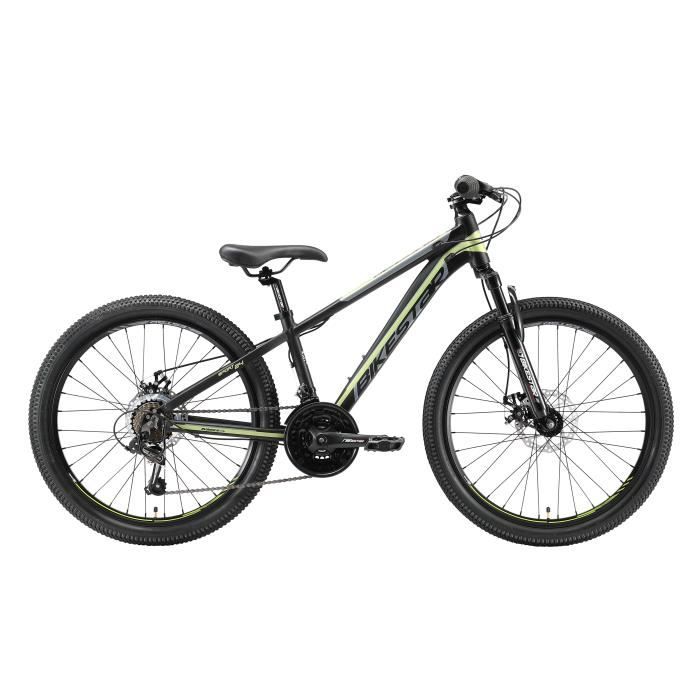 BIKESTAR VTT Vélo Tout Terrain pour Enfants de 10-13 Ans | Bicyclette 24  Pouces 21 Vitesses Shimano, Hardtail, Freins Disc, Suspension