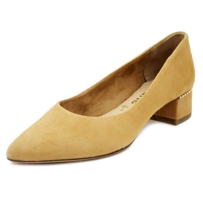 Escarpin daim beige store