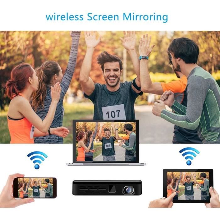 Projecteur HCS350 Pro 4K – 180 ANSI Lumens, 30 000 Jeux Rétro, Android 11, WiFi 6, Bluetooth – Console + Projecteur Portable