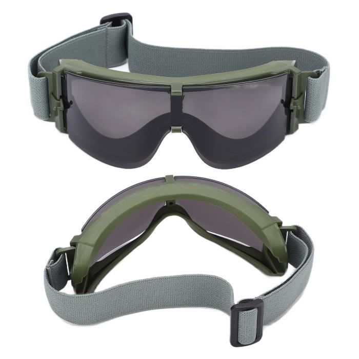 Casque tactique avec lunettes de protection pour combat airsoft paintball  SWAT Military Noir - Cdiscount Sport