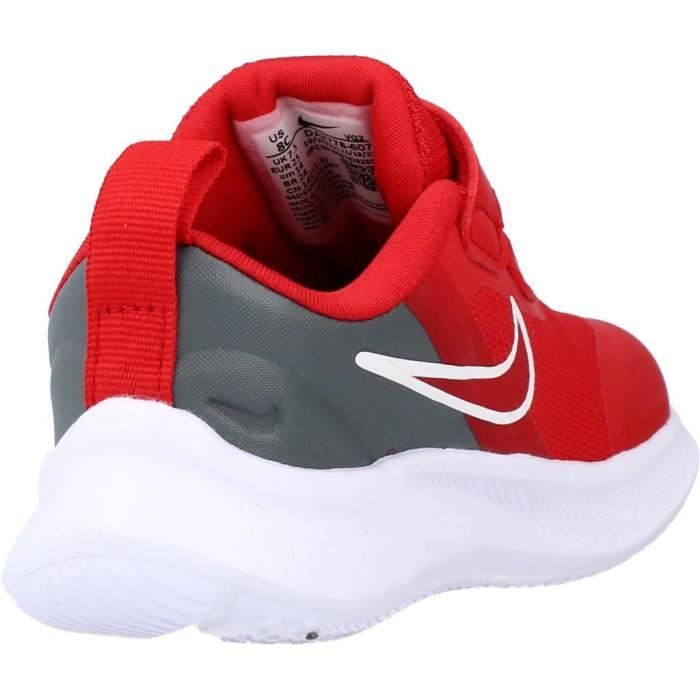 Basket Enfant NIKE 111264 Rouge Synthetique Lacets Plat Rouge Cdiscount Chaussures