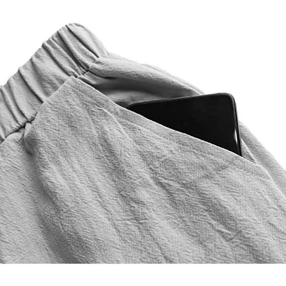 Pantalon De Jogging Homme En Polaire Ample | Jambe Droite Ouverte Bas | Taille Haute Élastique | Confort Décontracté - 9