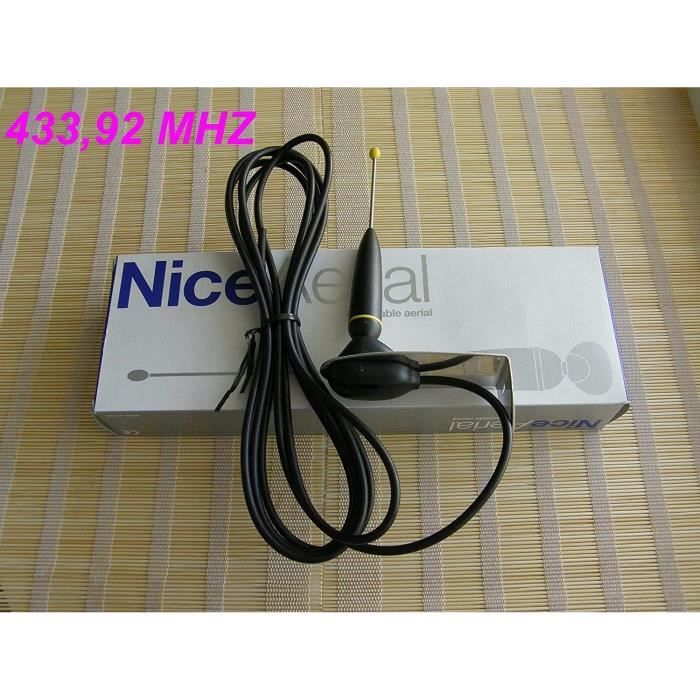 Antenne Radio NICE ABFKIT 433.92 MHz - Kit D'Amplification Signal Pour Télécommandes Portail