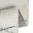 Élégance scandinave : tapis moderne à motif losange blanc et noir pour une décoration intemporelle Größe - 120 x 170 cm-3