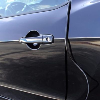 Protection Portière Voiture Noir 5m - Ruban Adhésif PVC Anti-chocs Pour Bord De Porte