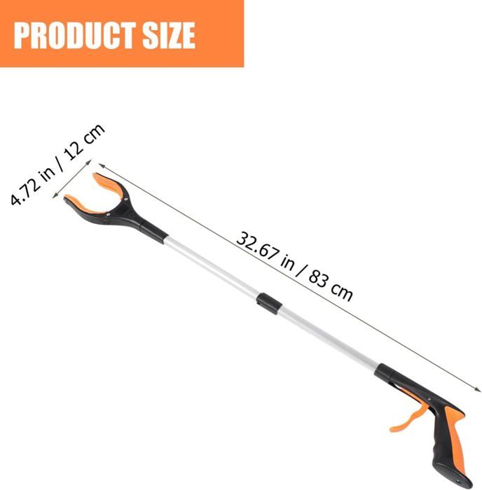 Lrocotanc Pince Ramasse Objet 81cm - Pliable Pour Personnes Âgées