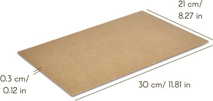 Planche Bois WISYOK 10pcs Contreplaqué 2, A5, Feuille De Bois Rectangulaire, Plaque Bois Brut Planche Bois Brut