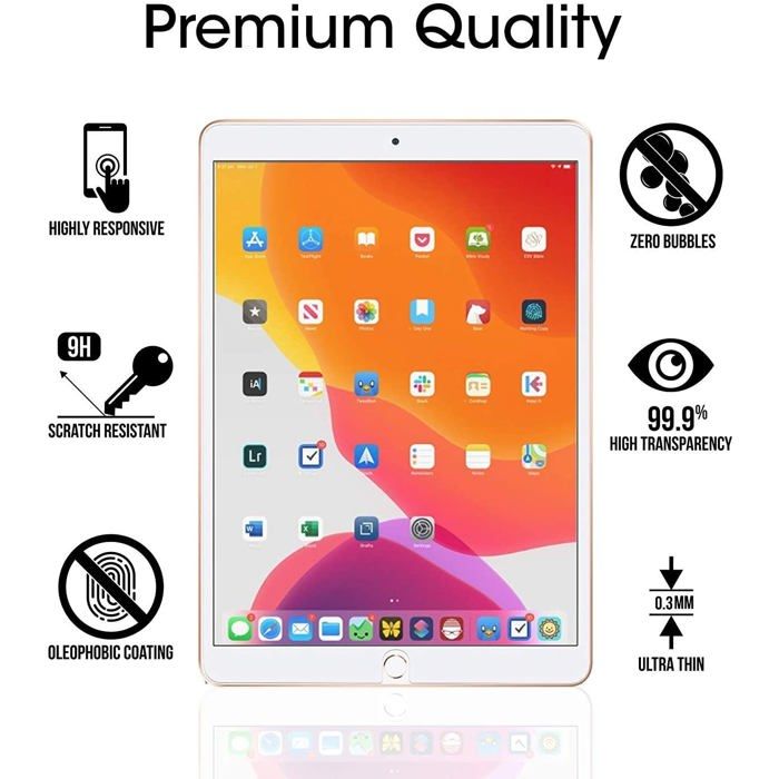 Protection écran Verre Trempé Pour DOOGEE Tab E3+ 12" – Lot De 2, Haute Transparence, Anti-rayures