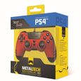 Manette filaire SteelPlay Metaltech Rouge pour PS4-4