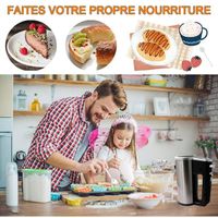 Batteur Électrique 500W - 5 Vitesses + Turbo, 6 Accessoires Inox (Fouets, Crochets), Pour Pâtisserie Maison