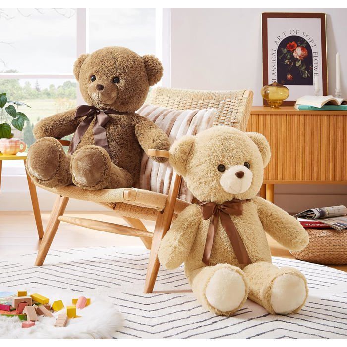 Histoire d'ours - Ours en Peluche géant marron - 90 cm Histoire d'ours - Ours en Peluche géant marron - 90 cm
