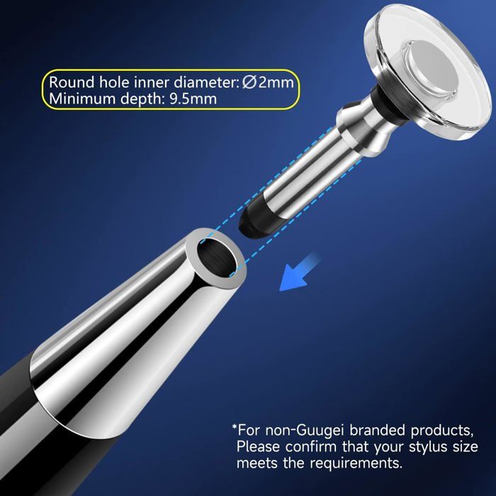 Embouts de Rechange - TRAHOO - Stylet pour Tablette - Pointe Embouts de Rechange - TRAHOO - Stylet pour Tablette - Pointe