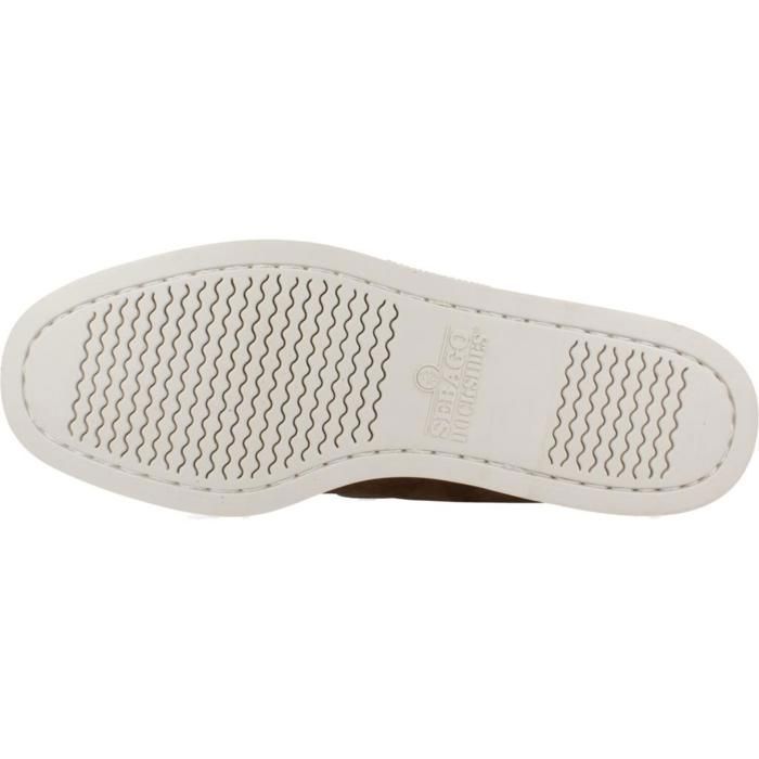 Chaussures bateau Sebago Docksides NBK en daim marron foncé pour