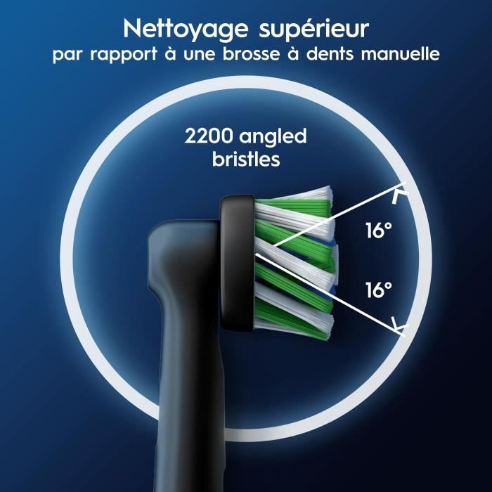 Pack De 4 Brossettes Oral-B Pro Cross Action - Pour Brosses à Dents Électriques (Sauf Pulsonic/iO) - Neuf