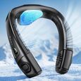 Climatiseur de cou portable, plaque de refroidissement et ventilateur 2 en 1, batterie 6000 mAh, flux d'air réglable à 360°, pour,p