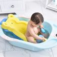 KEENSO Coussin d’éponge de bain pour bébé Tapis éponge antidérapant pour nouveau-né, doux et épais, coussin hygiene bain Jaune-0
